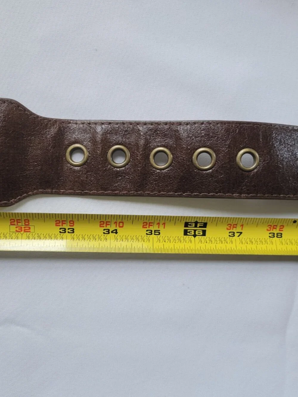 Women's Brown Leather Suede Studded Women's Unbranded Belt